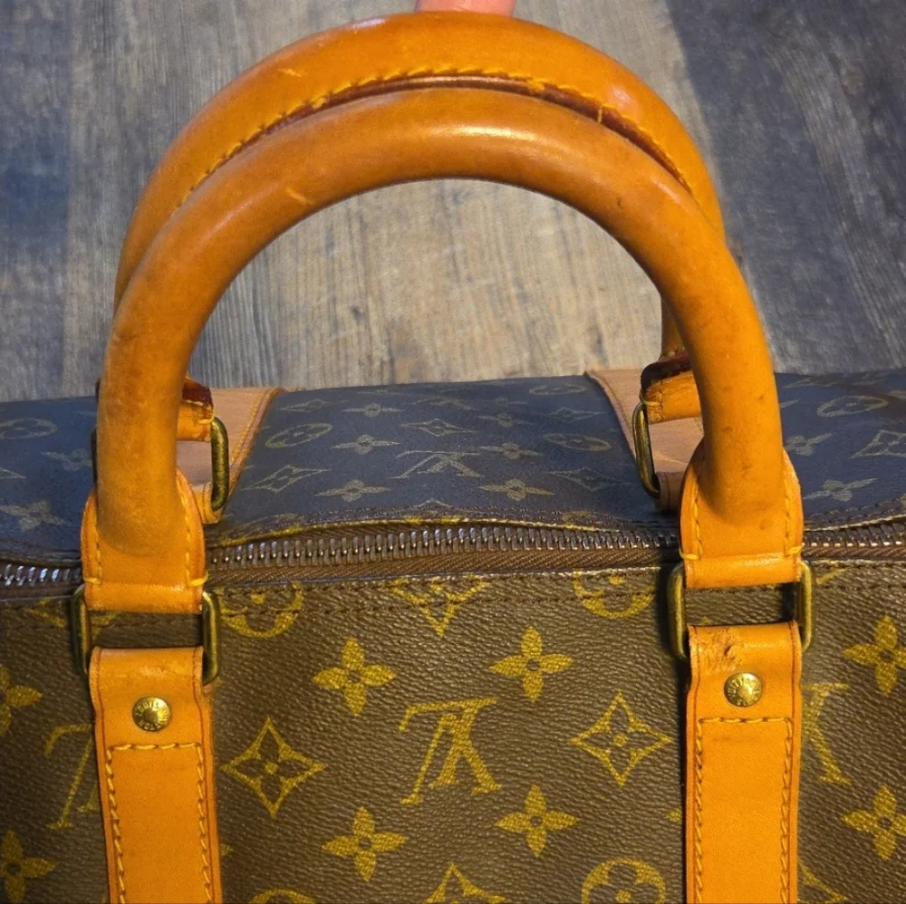 Louis Vuitton Keepall 55 And Heavy duty unbranded Dustbag 🌞 Monogram🌞 Travel